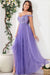 Robe Champêtre De Soirée Maxi À Paillettes Col Bardot Bretelles Fines Longue Fluide En Tulle