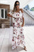 Robe Champêtre Longue Bohème À Fleurs Épaules Nues Bretelles Spaghetti